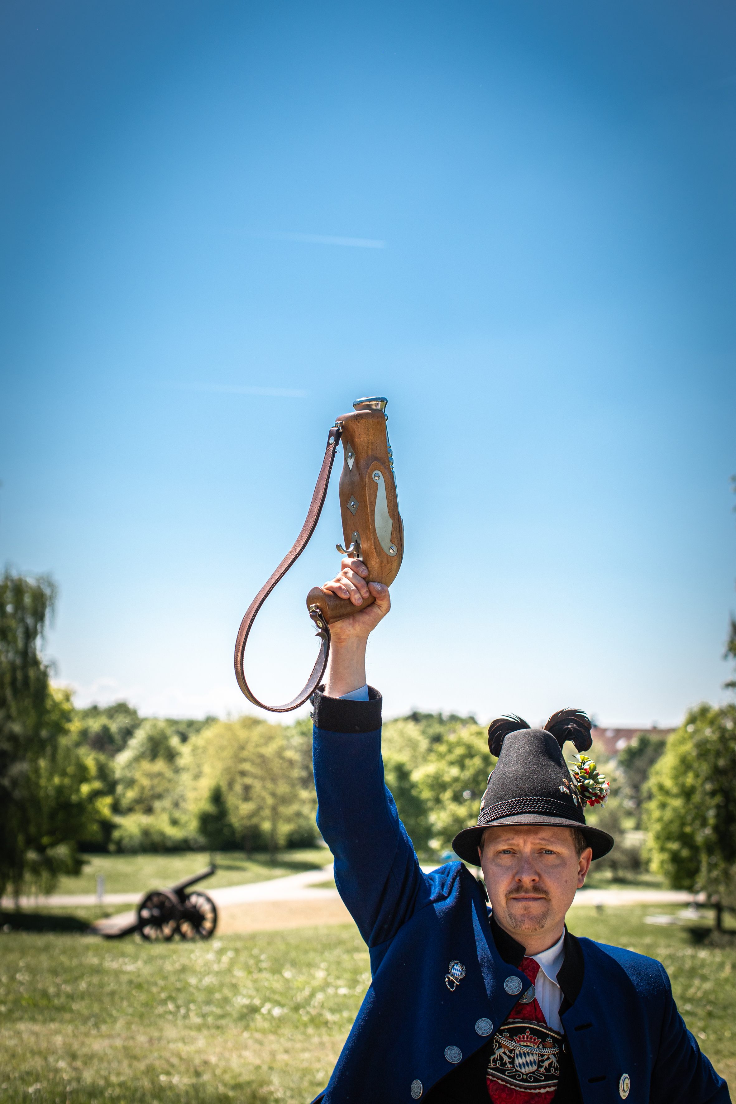 Schütze kurz vor dem Schuss